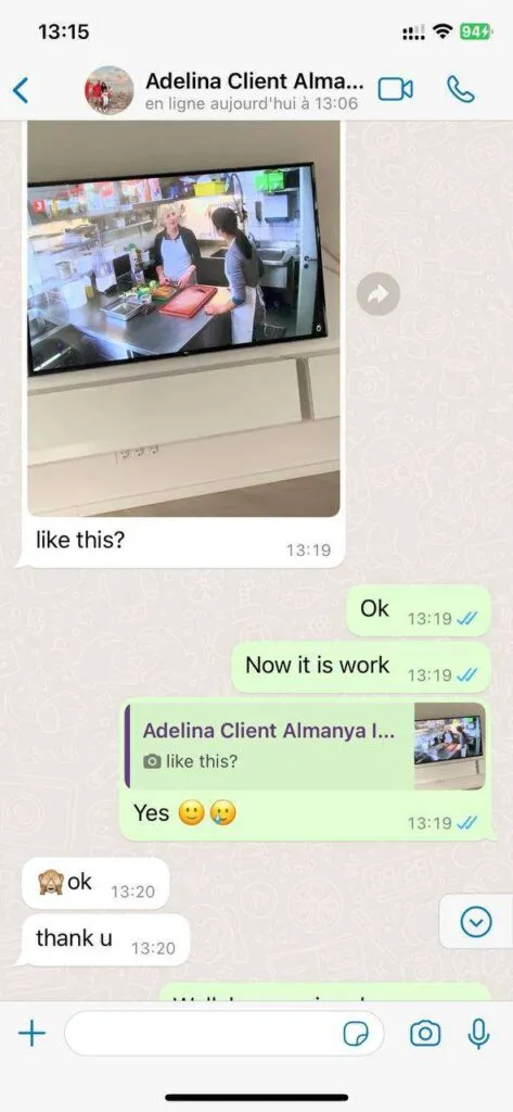 WhatsApp supportchatt och aktivering för nordic iptv king 4